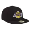 NEW ERA Los Angeles Lakers Black 59FIFTY Fitted Hat
