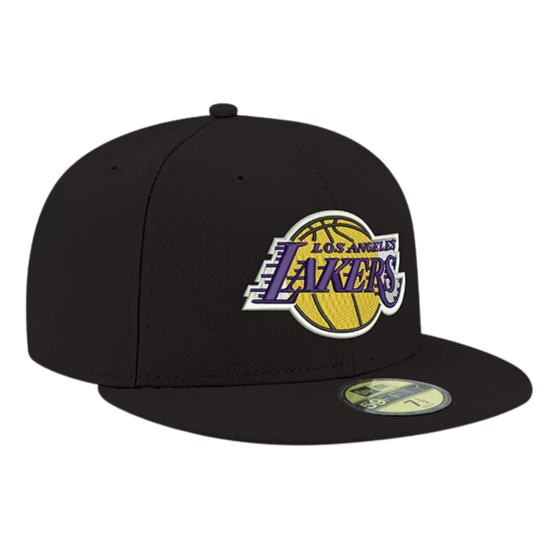 NEW ERA Los Angeles Lakers Black 59FIFTY Fitted Hat 3 NEW ERA Los Angeles Lakers Black 59FIFTY Fitted Hat