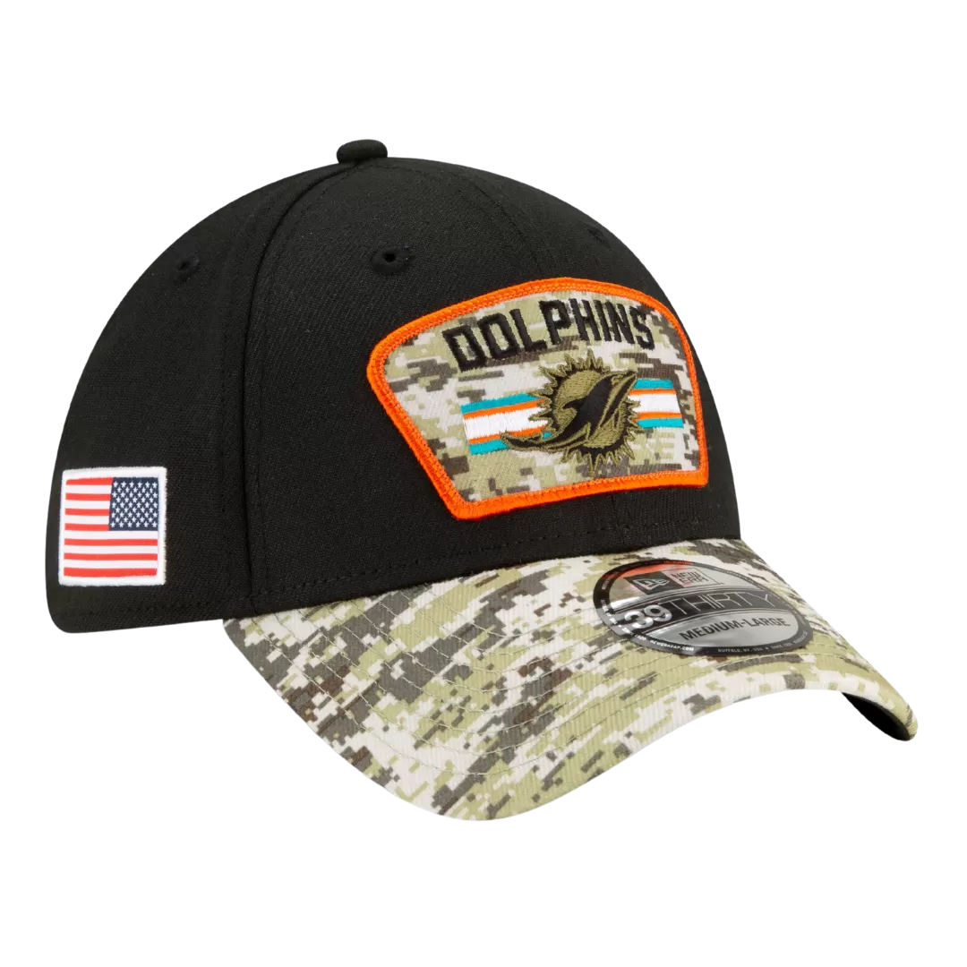 NEW ERA Miami Dolphins 2021 Salute To Service 39THIRTY Flex Hat 3 NEW ERA Miami Dolphins 2021 Salute To Service 39THIRTY Flex Hat