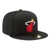 NEW ERA Miami Heat Black 59FIFTY Fitted Hat 1 NEW ERA Miami Heat Black 59FIFTY Fitted Hat -Fashion Hat Shop MiamiHeatBlack59FIFTYFittedHat1