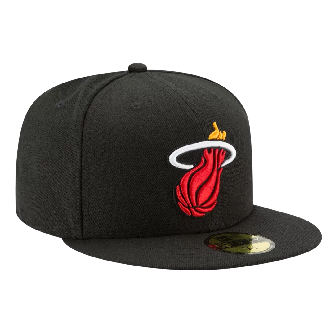 NEW ERA Miami Heat Black 59FIFTY Fitted Hat 3 NEW ERA Miami Heat Black 59FIFTY Fitted Hat