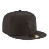 NEW ERA Minnesota Vikings Black On Black 59FIFTY Fitted Hat -Fashion Hat Shop MinnesotaVikingsBlackOnBlack59FIFTYFittedHat2