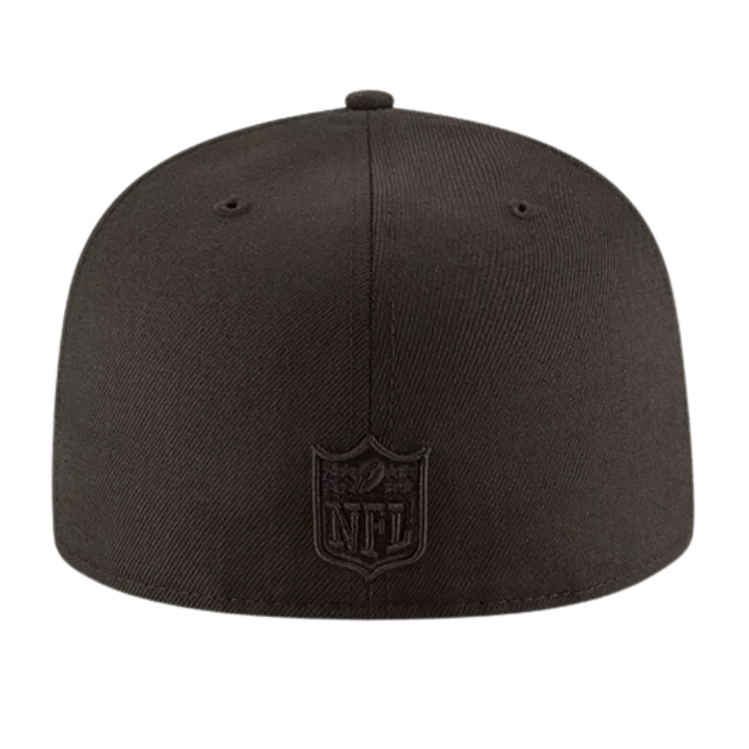 NEW ERA Minnesota Vikings Black On Black 59FIFTY Fitted Hat 5 NEW ERA Minnesota Vikings Black On Black 59FIFTY Fitted Hat - Image 3