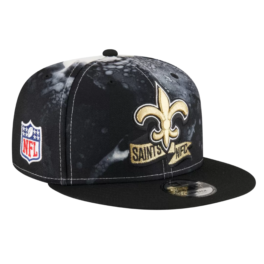 NEW ERA New Orleans Saints 2022 Sideline Ink Dye 9FIFTY Snapback Hat 3 NEW ERA New Orleans Saints 2022 Sideline Ink Dye 9FIFTY Snapback Hat