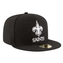 NEW ERA New Orleans Saints Black And White 59FIFTY Fitted Hat