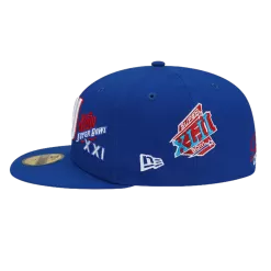 NEW ERA New York Giants 4x Super Bowl Champions 59FIFTY Fitted Hat -Fashion Hat Shop NewYorkGiants4xSuperBowlChampions59FIFTYFittedHat4