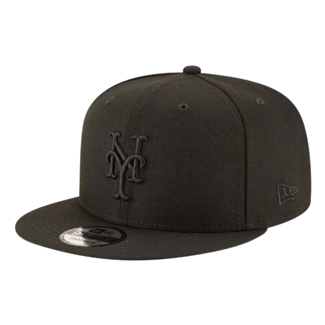 NEW ERA New York Mets Black On Black 9FIFTY Snapback Hat 4 NEW ERA New York Mets Black On Black 9FIFTY Snapback Hat - Image 2