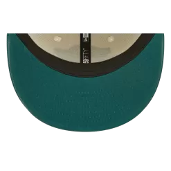 NEW ERA Philadelphia Eagles Cream/Midnight Green 2022 Sideline 59FIFTY Fitted Hat -Fashion Hat Shop PhiladelphiaEaglesCream MidnightGreen2022Sideline59FIFTYFittedHat4