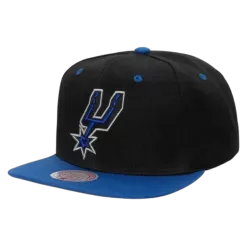 Mitchell & Ness San Antonio Spurs Mitchell And Ness Black Royalty Snapback Hat
