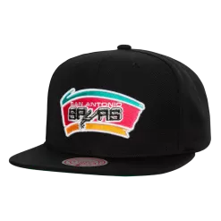 Mitchell & Ness San Antonio Spurs Mitchell And Ness Core HWC Black Snapback Hat