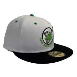 NEW ERA San Diego Padres Green And White Custom 59FIFTY Fitted Hat