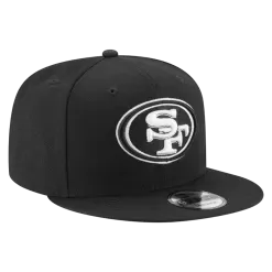 NEW ERA San Francisco 49ers Black And White 9FIFTY Snapback Hat