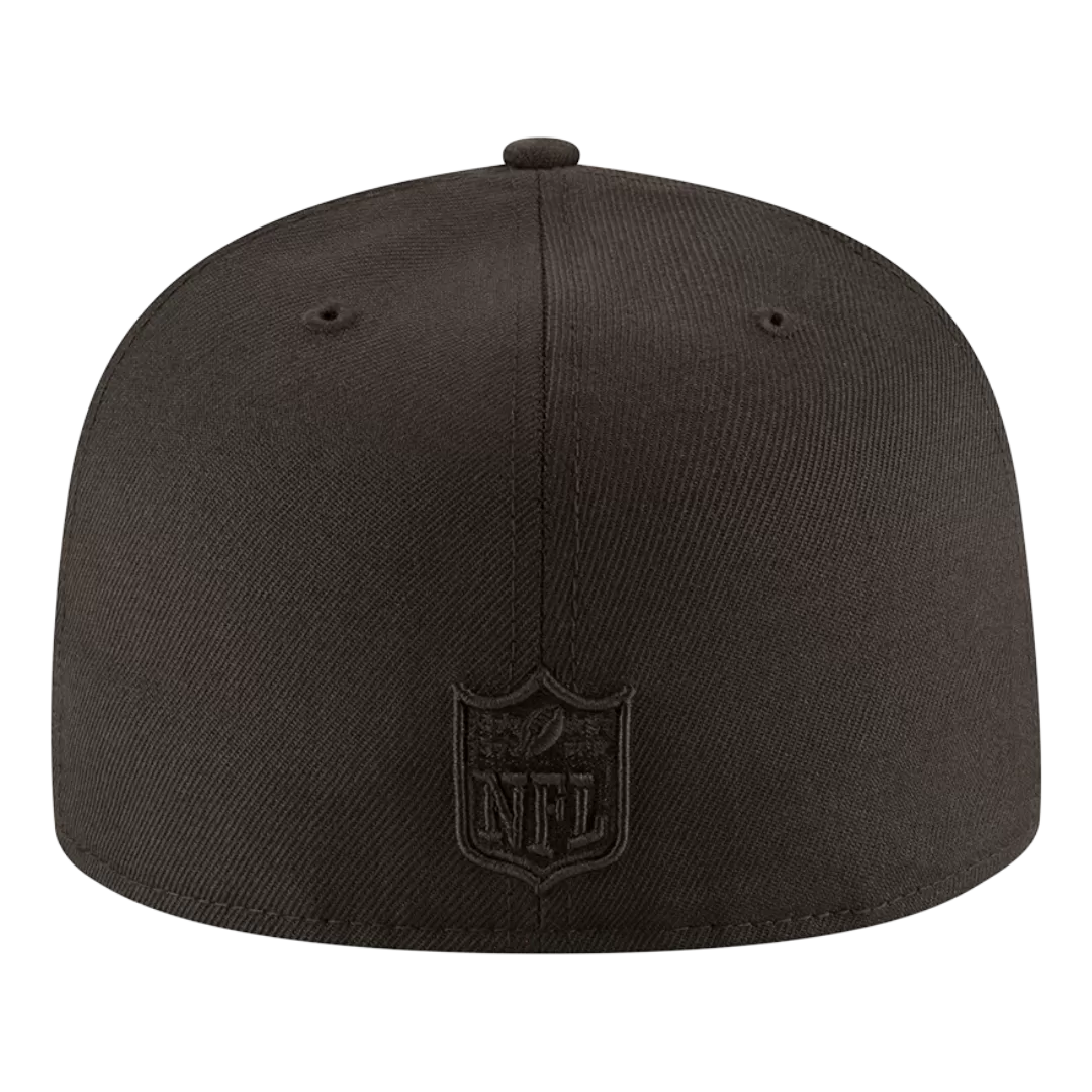 NEW ERA San Francisco 49ers Black On Black 59FIFTY Fitted Hat 5 NEW ERA San Francisco 49ers Black On Black 59FIFTY Fitted Hat - Image 3