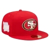 NEW ERA San Francisco 49ers Super Bowl XXIV Purple Pop Sweat 59FIFTY Fitted Hat