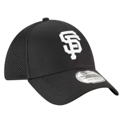 NEW ERA San Francisco Giants Black And White 39THIRTY Flex Hat