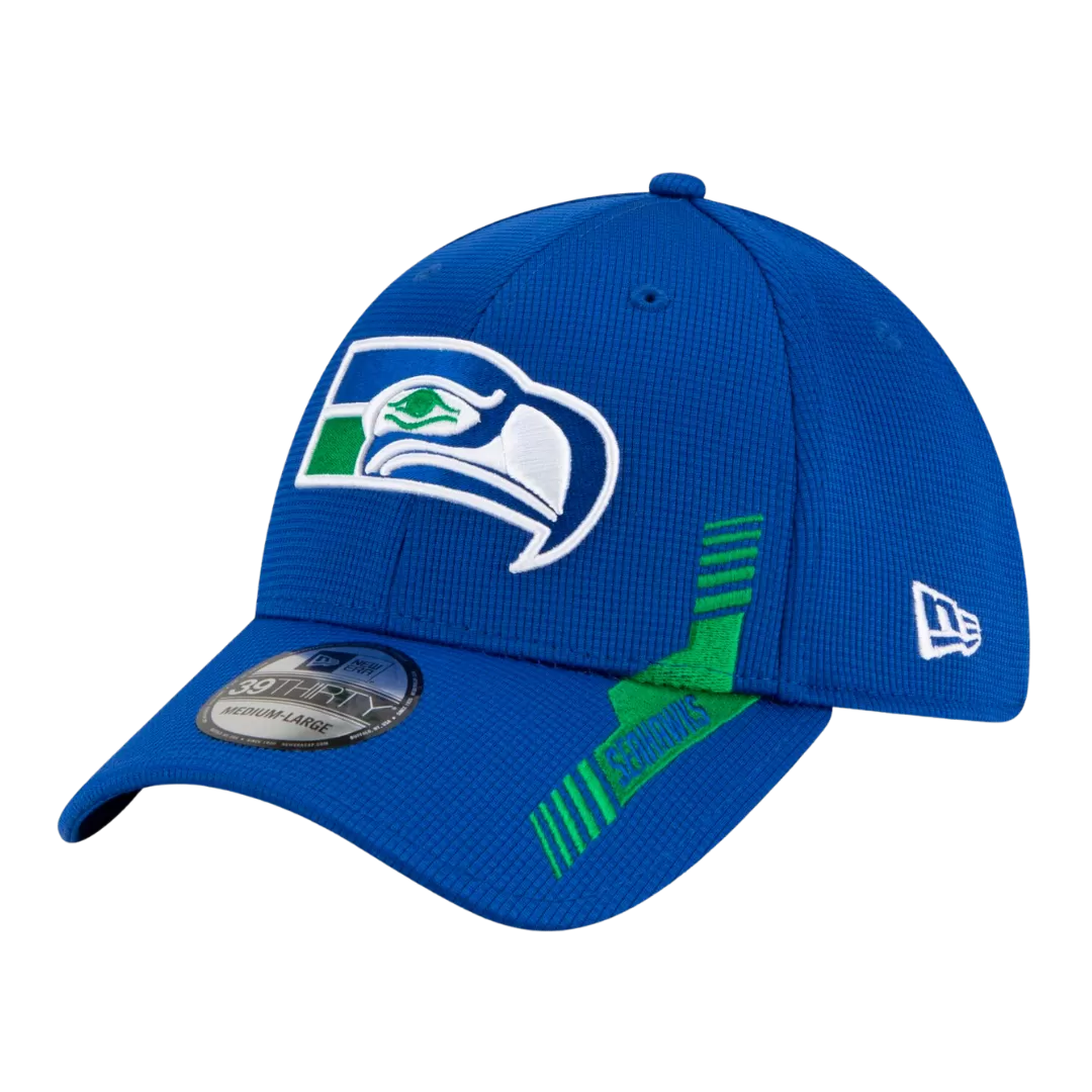 NEW ERA Seattle Seahawks 2021 Sideline Home Historic Logo 39THIRTY Flex Hat 4 NEW ERA Seattle Seahawks 2021 Sideline Home Historic Logo 39THIRTY Flex Hat - Image 2