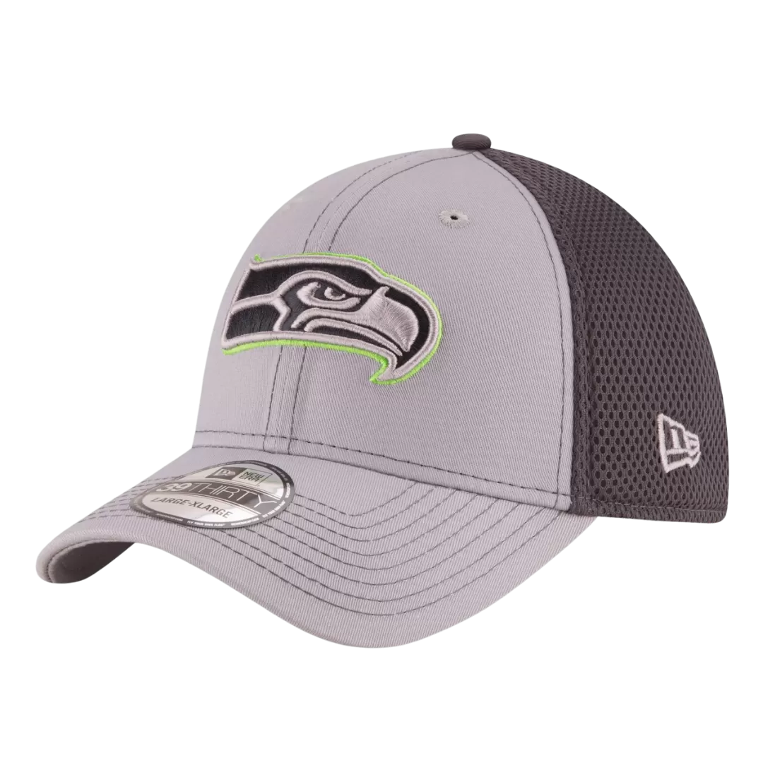 NEW ERA Seattle Seahawks Grayed Out 39THIRTY Flex Hat 4 NEW ERA Seattle Seahawks Grayed Out 39THIRTY Flex Hat - Image 2