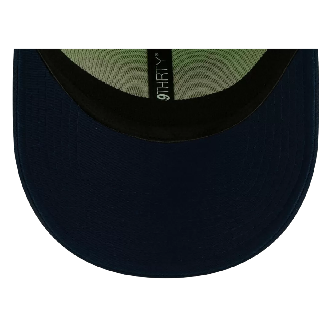 NEW ERA Seattle Seahawks Neon Green/College Navy 2022 Sideline 39THIRTY Flex Hat 6 NEW ERA Seattle Seahawks Neon Green/College Navy 2022 Sideline 39THIRTY Flex Hat - Image 4