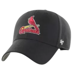 '47 BRAND St Louis Cardinals Black Clean Up Adjustable Hat