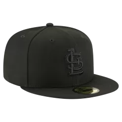 NEW ERA St Louis Cardinals Black On Black 59FIFTY Fitted Hat
