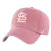 '47 BRAND St Louis Cardinals Mauve Ballpark Clean Up Adjustable Hat -Fashion Hat Shop StLouisCardinalsMauveBallparkCleanUpAdjustableHat