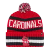 '47 BRAND St Louis Cardinals Red Bering Knit Pom Beanie