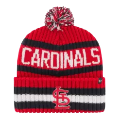'47 BRAND St Louis Cardinals Red Bering Knit Pom Beanie