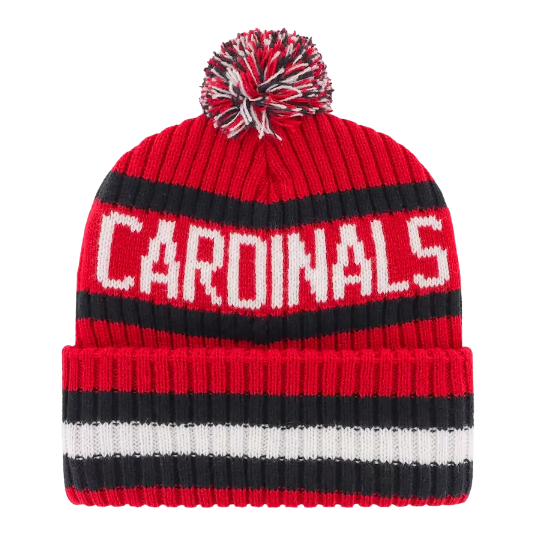 '47 BRAND St Louis Cardinals Red Bering Cooperstown Knit Pom Beanie 4 '47 BRAND St Louis Cardinals Red Bering Cooperstown Knit Pom Beanie - Image 2