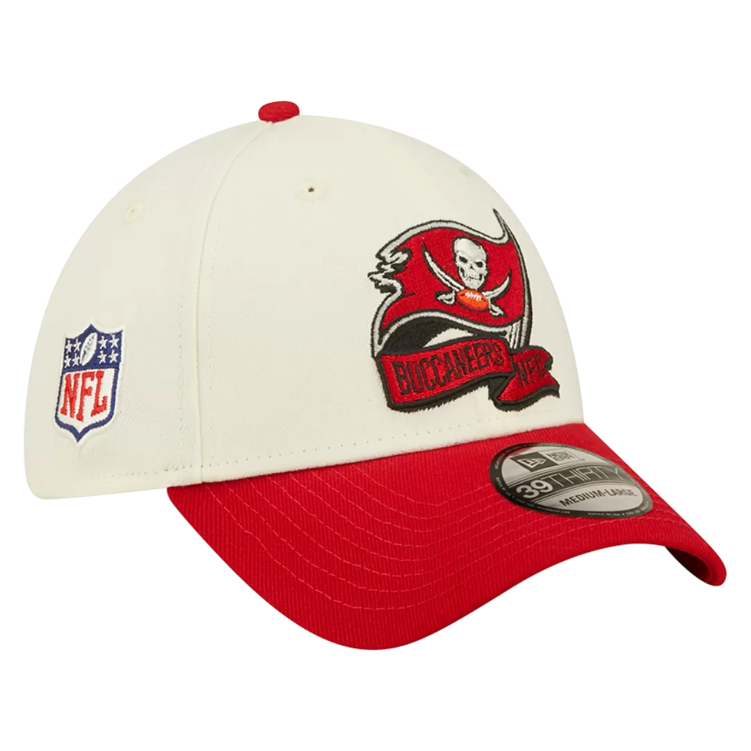 NEW ERA Tampa Bay Buccaneers Cream/Red 2022 Sideline 39THIRTY Flex Hat 3 NEW ERA Tampa Bay Buccaneers Cream/Red 2022 Sideline 39THIRTY Flex Hat