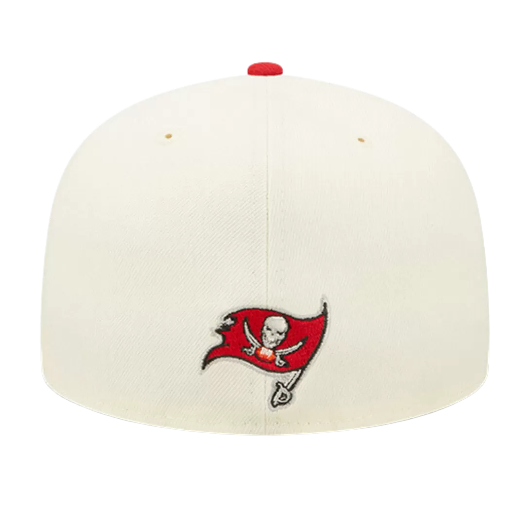 NEW ERA Tampa Bay Buccaneers Cream/Red 2022 Sideline 59FIFTY Fitted Hat 5 NEW ERA Tampa Bay Buccaneers Cream/Red 2022 Sideline 59FIFTY Fitted Hat - Image 3