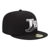NEW ERA Tampa Bay Rays Black And White 59FIFTY Fitted Hat -Fashion Hat Shop TampaBayRaysBlackandWhite59FIFTYFittedHat1