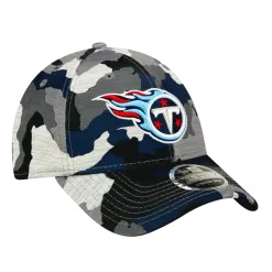 NEW ERA Tennessee Titans Camo 2022 NFL Training Camp Official 9FORTY Stretch Snap Adjustable Hat