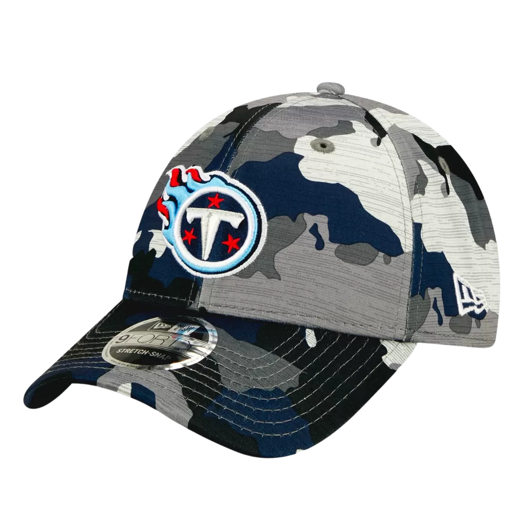NEW ERA Tennessee Titans Camo 2022 NFL Training Camp Official 9FORTY Stretch Snap Adjustable Hat 4 NEW ERA Tennessee Titans Camo 2022 NFL Training Camp Official 9FORTY Stretch Snap Adjustable Hat - Image 2