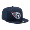 NEW ERA Tennessee Titans Oceanside Blue 59FIFTY Fitted Hat -Fashion Hat Shop TennesseeTitansOceansideBlue59FIFTYFittedHat1
