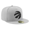 NEW ERA Toronto Raptors Grey 59FIFTY Fitted Hat -Fashion Hat Shop TorontoRaptorsGrey59FIFTYFittedHat1