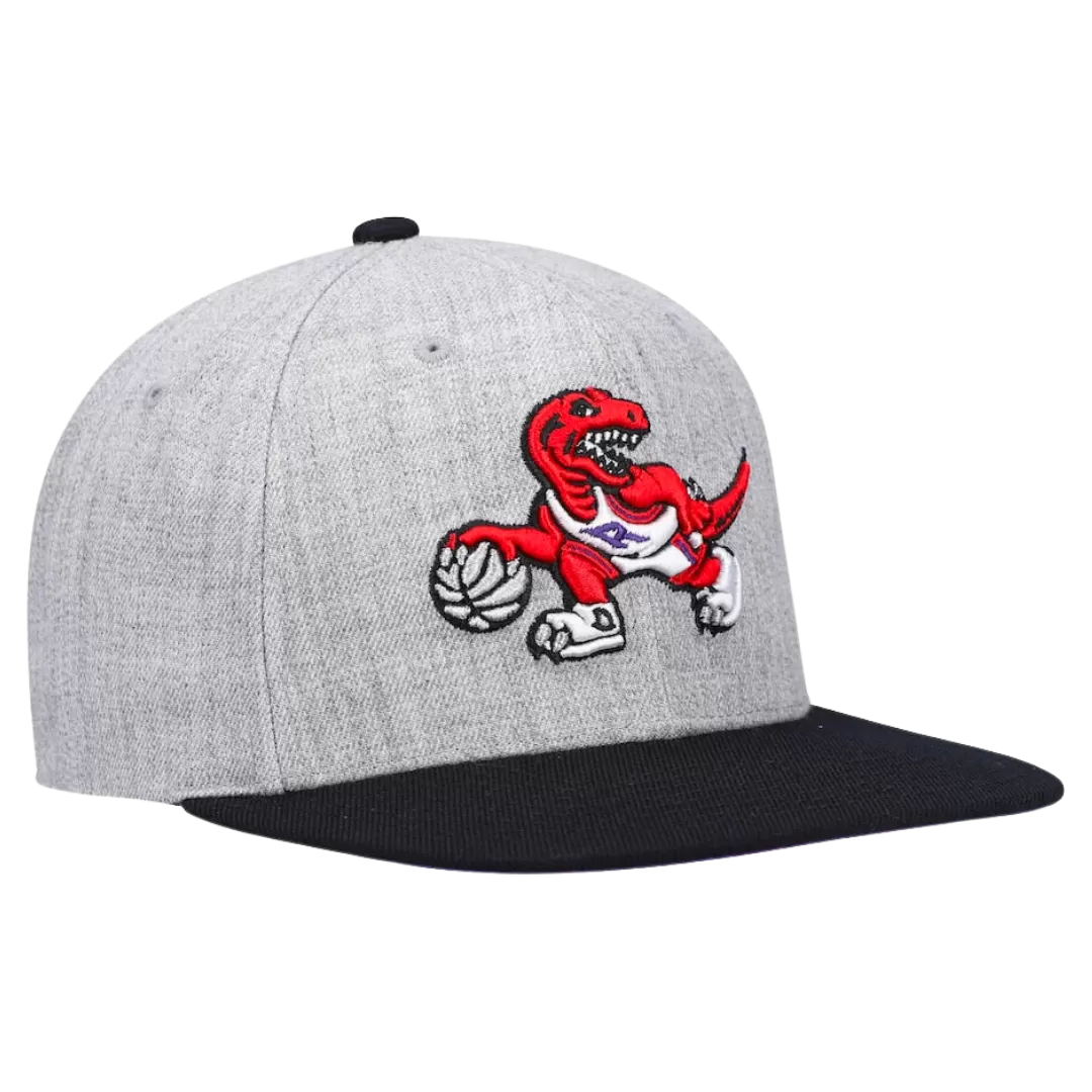Mitchell & Ness Toronto Raptors Mitchell And Ness Heather Underpop Snapback Hat 3 Mitchell & Ness Toronto Raptors Mitchell And Ness Heather Underpop Snapback Hat