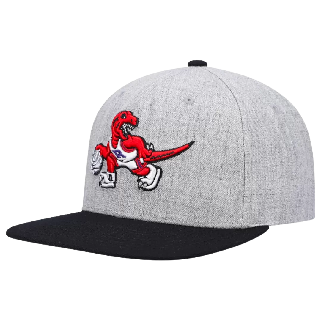 Mitchell & Ness Toronto Raptors Mitchell And Ness Heather Underpop Snapback Hat 4 Mitchell & Ness Toronto Raptors Mitchell And Ness Heather Underpop Snapback Hat - Image 2
