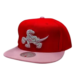 Mitchell & Ness Toronto Raptors Mitchell And Ness Sweetheart Two-Tone Red / Pink Snapback Hat