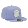 NEW ERA Washington Wizards Lavender 59FIFTY Fitted Hat -Fashion Hat Shop WashingtonWizardsLavender59FIFTYFittedHat2